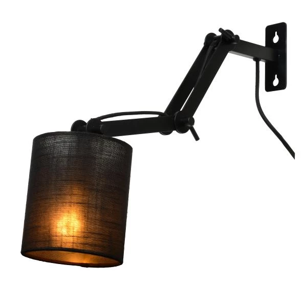 Lucide TAMPA - Wandlamp - 1xE27 - Zwart - detail 2